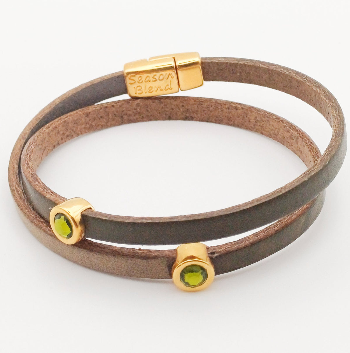 Shorty Trio dubbele leren armband