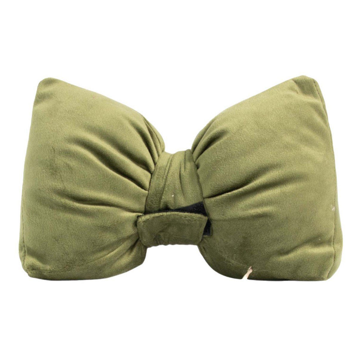 Strik Deurstopper fluweel appeltjes groen 16cm