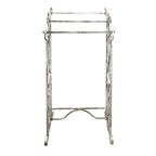 Handdoekenrek 48x36x89 cm Wit Grijs Metaal Handdoekhouder