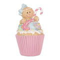 Decoratie Beeld Cupcake Ø 9x16 cm Roze Kunststof