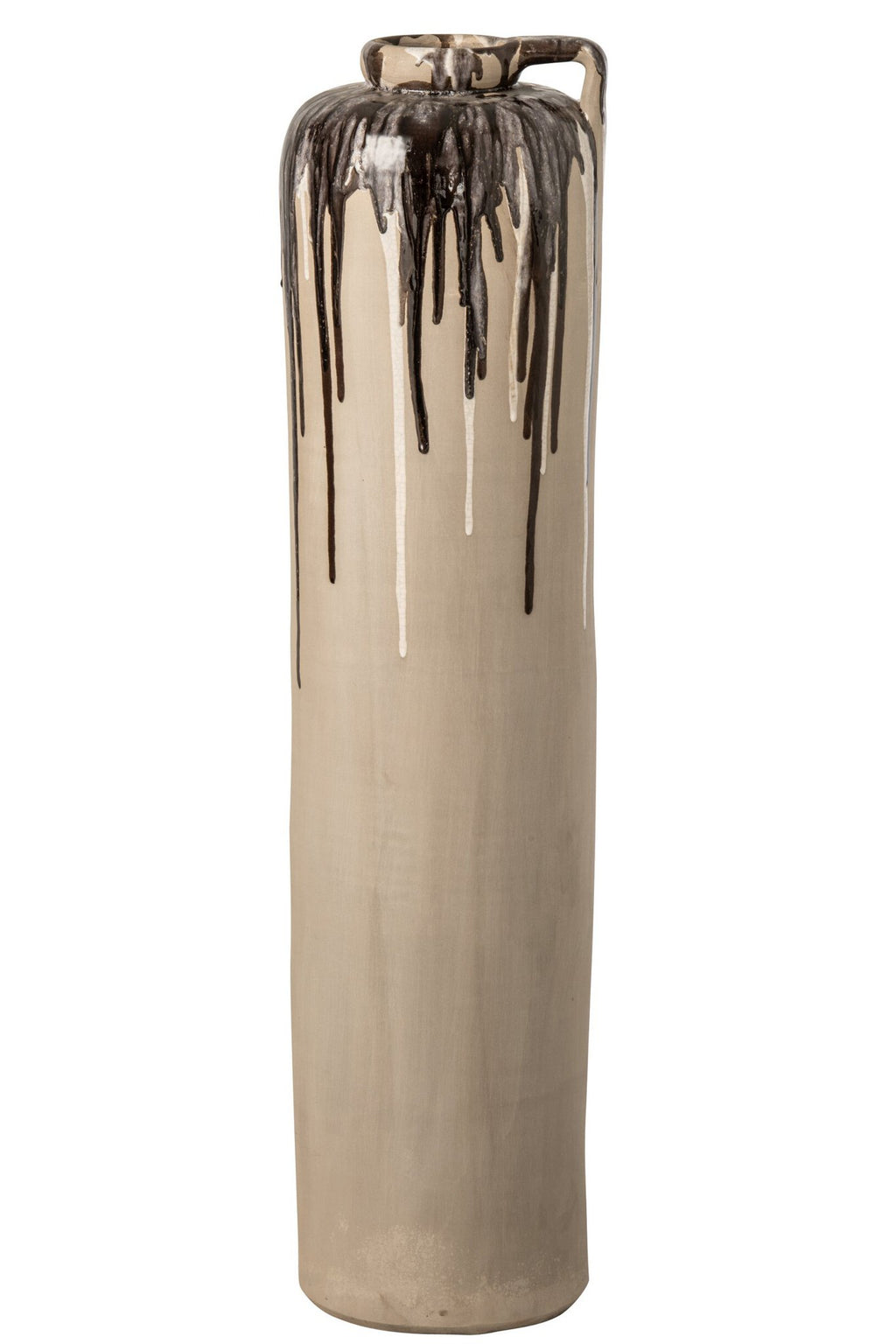 J-Line Vaas - keramiek - beige/bruin - large