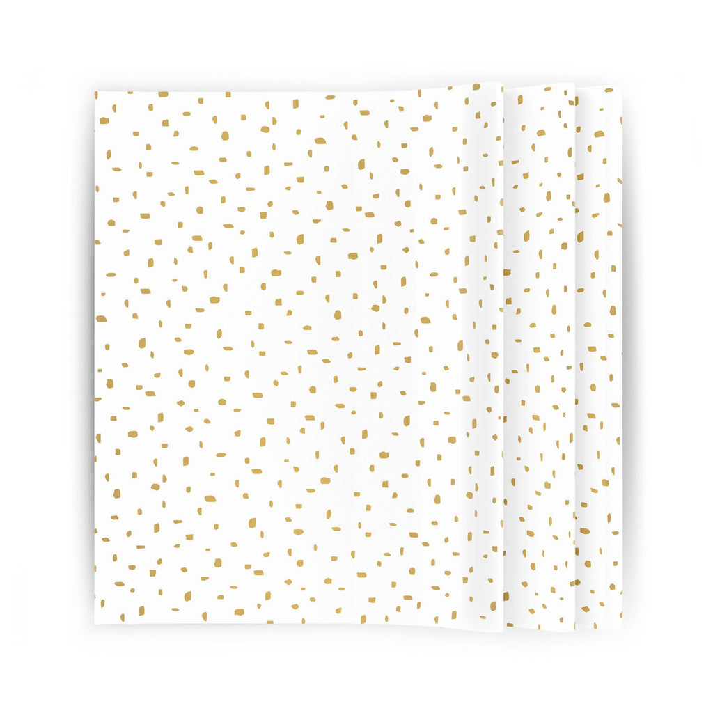 Minimal Dots - Zijdepapier vellen - goud - 50x70cm