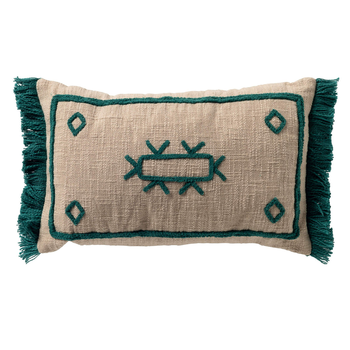 Dutch Decor Ciro - Kussen 30x50 cm - Etnisch patroon - Latigo Bay - Blauw