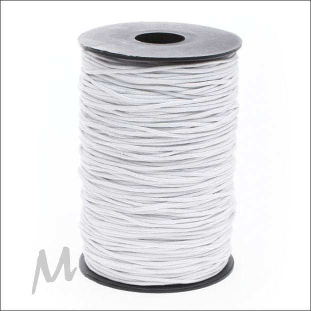 Cotton wax koord - wit - 200 meter
