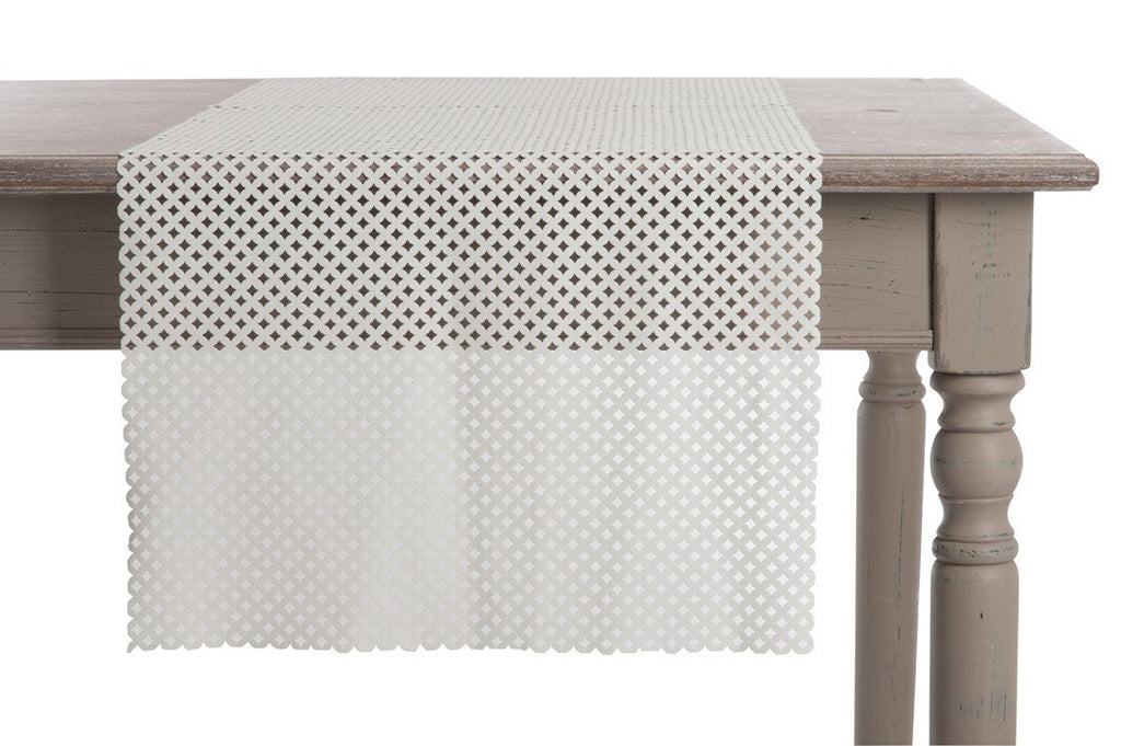 J-Line decoratie Kikker Mozaïek - polyresin - beige/blauw