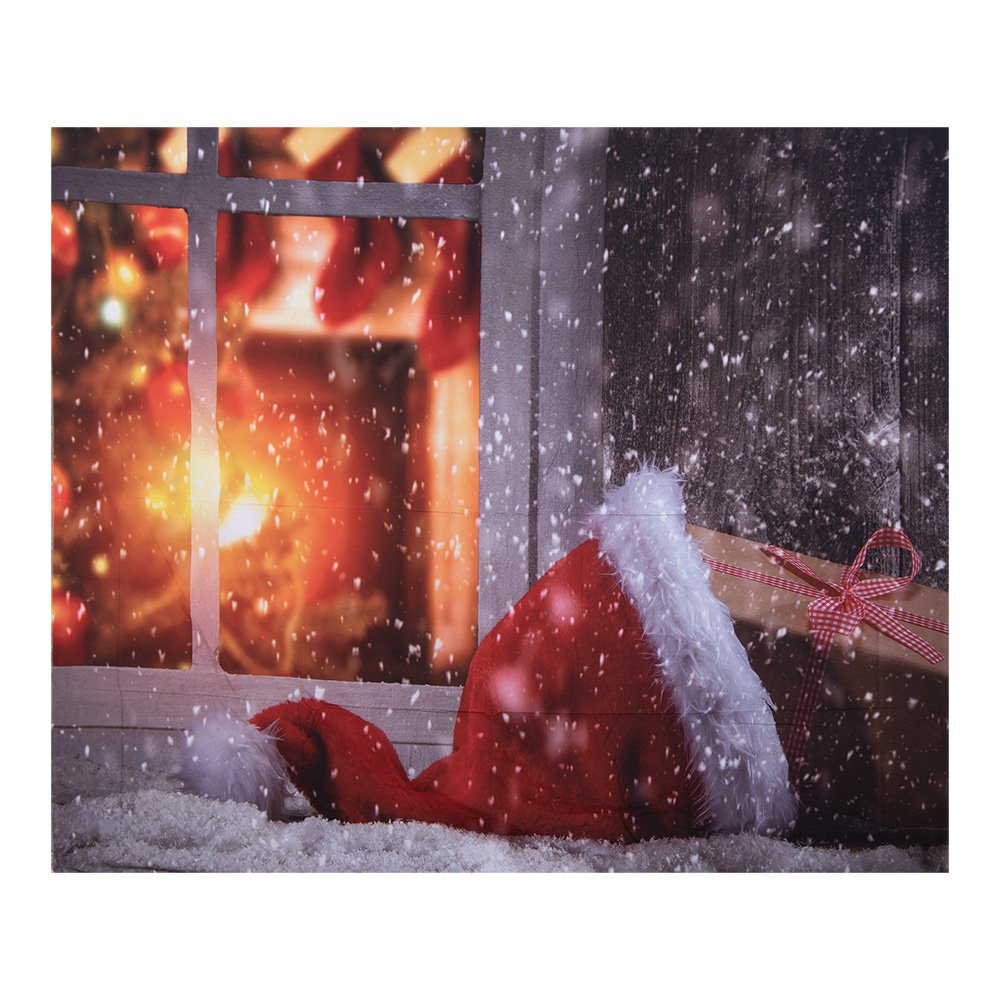 Kerst Achtergronddoek 180x210 cm Rood Textiel