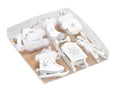 Houten winter decoratie set 6-delig wit