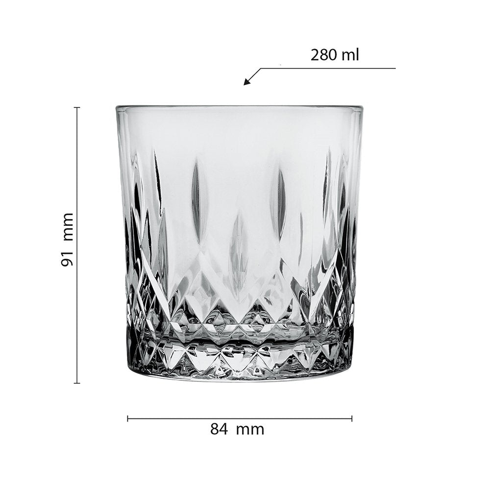 Waterglas 280 ml Grijs Glas Drinkbeker
