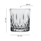 Waterglas 280 ml Grijs Glas Drinkbeker