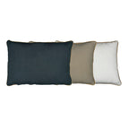 Kussen wit met jute bies 40x60cm*