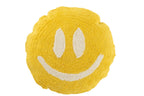 J-Line kussen Smiley Getuft - katoen - geel/wit