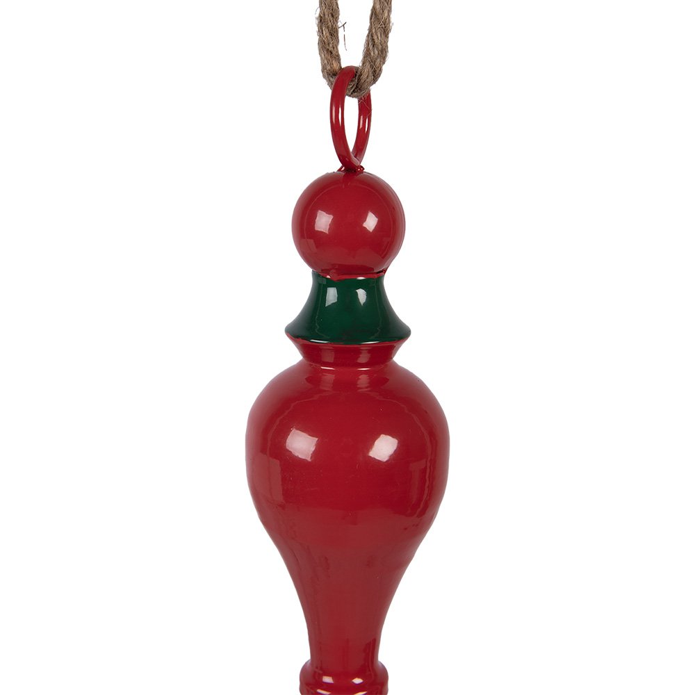Kersthanger Ø 8x41 cm Rood Groen Metaal