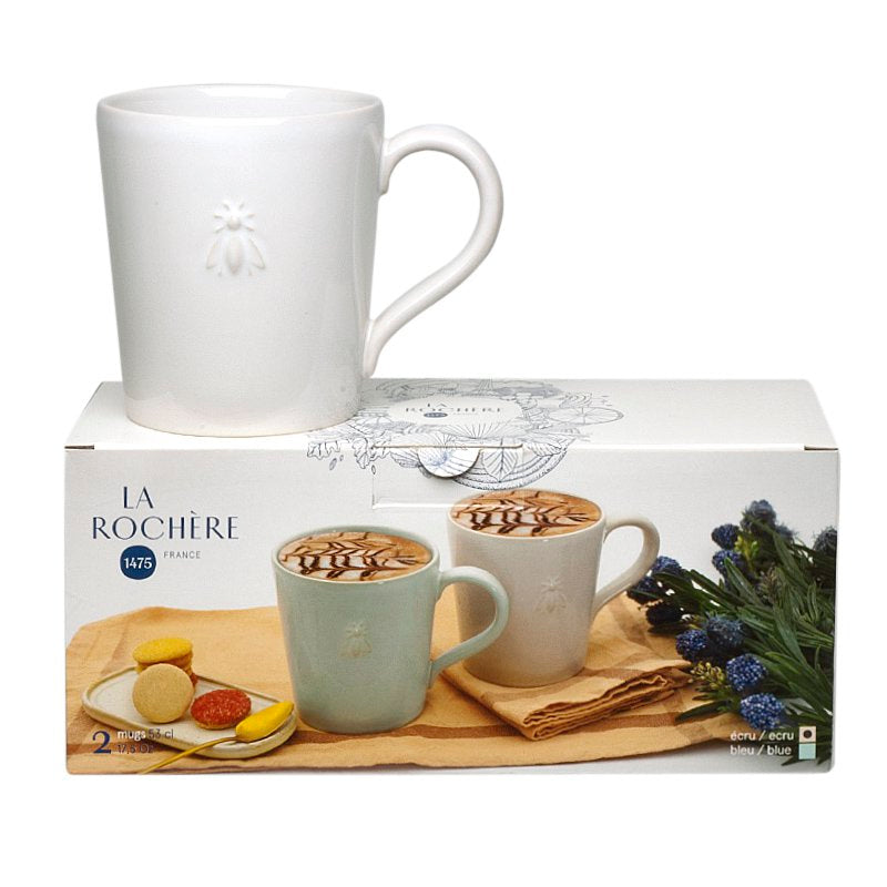 Abeille mok ecru H11cm 52cl