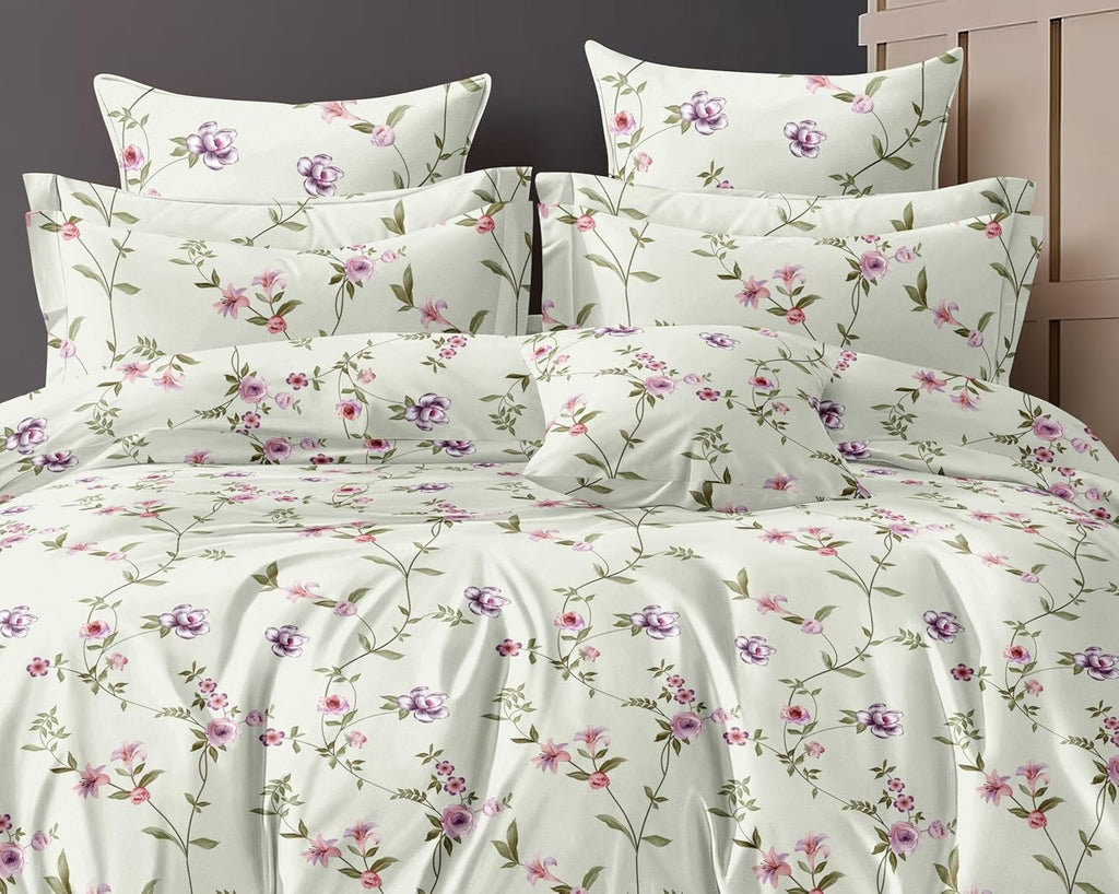 Elastisch hoeslakenset - Glace Cotton Bedrukt - Kingsize, 3-delig (72"x78")