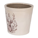 Bloempot Ø 17x16 cm Beige Keramiek Hert