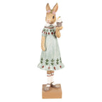 Beeld Konijn 28 cm Bruin Groen Polyresin