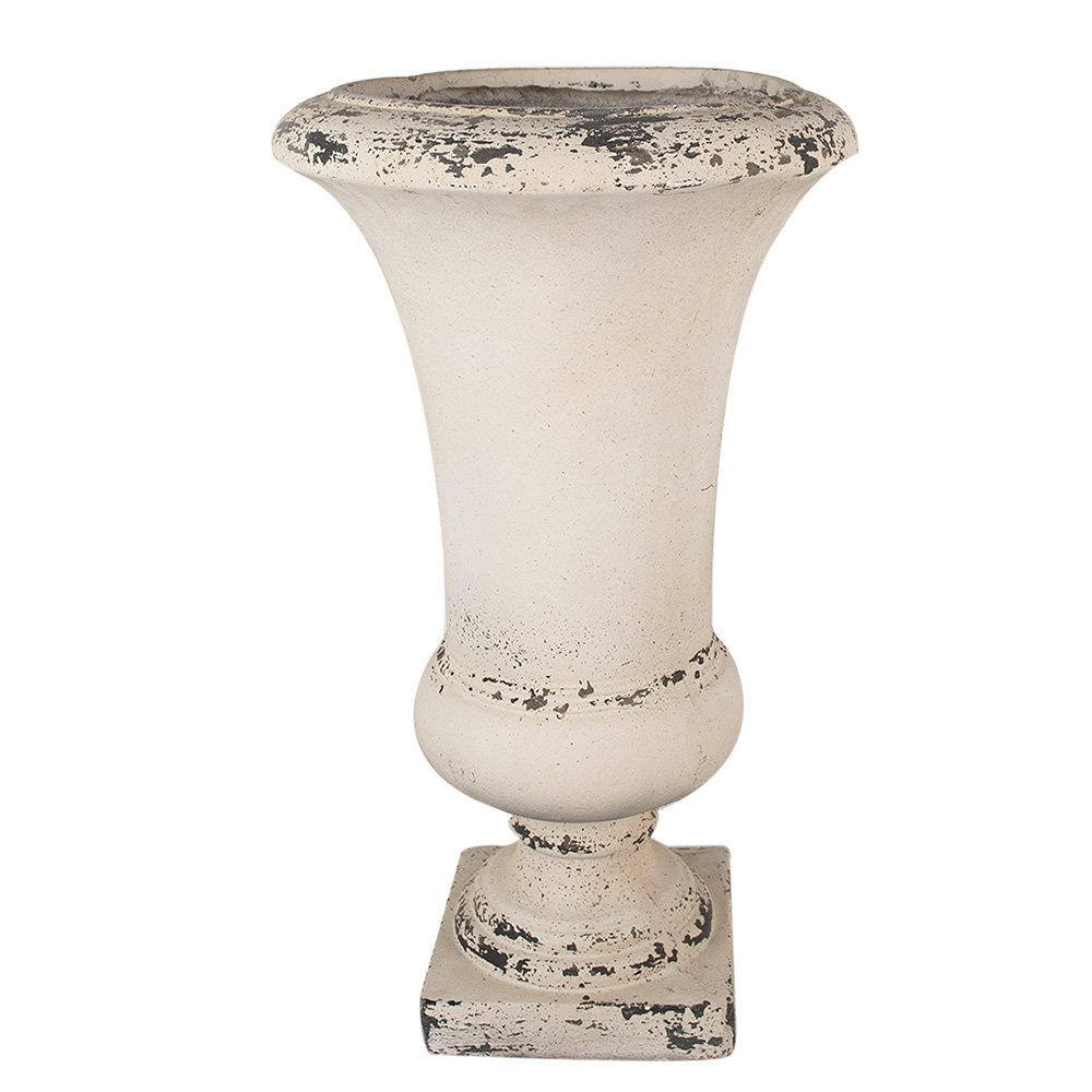 Bloempot Ø 34x62 cm Beige Keramiek Bloempot Binnen