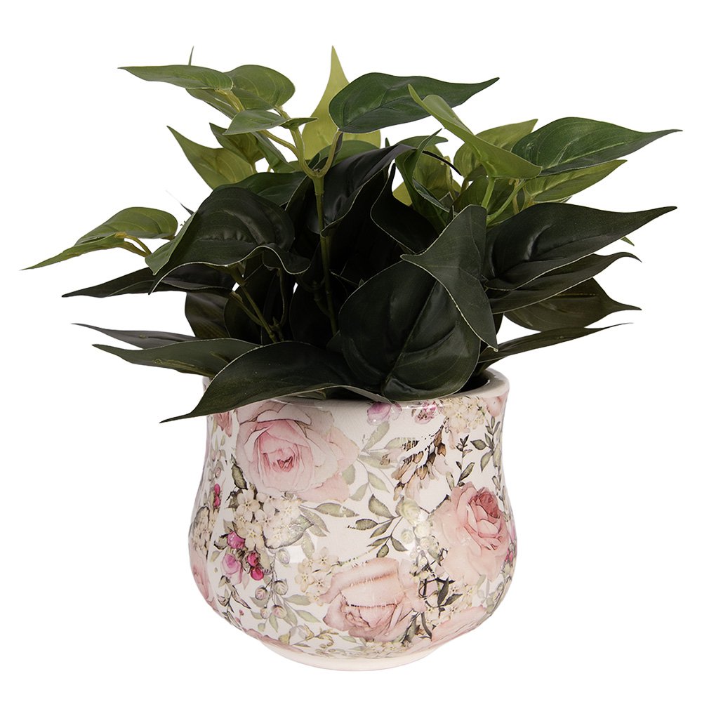 Bloempot Ø 18x15 cm Beige Keramiek