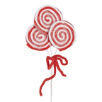 Kerstdecoratie Lolly 30 cm Rood Kunststof