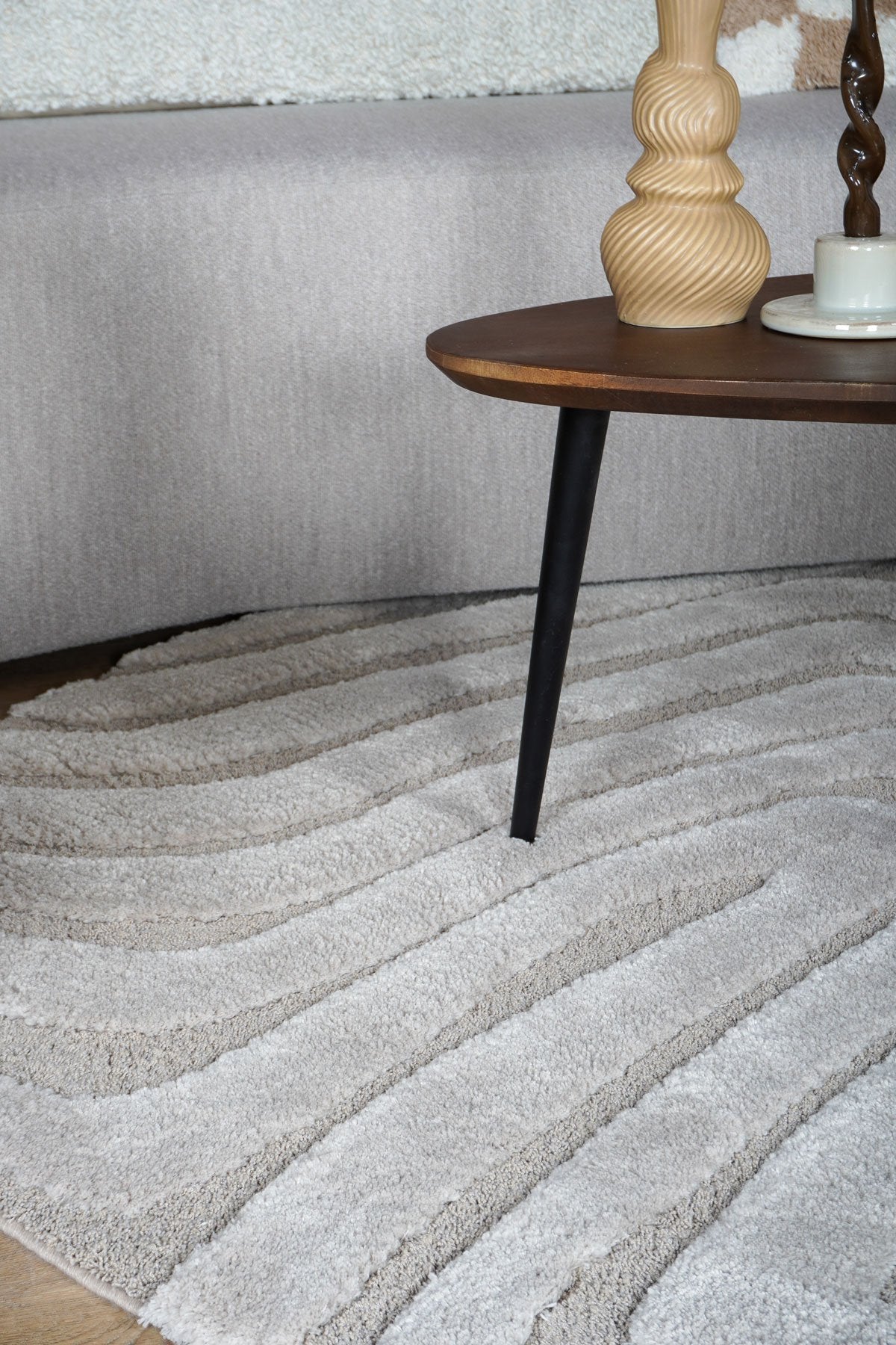 Vloerkleed Lima Beige Rond ø160 cm