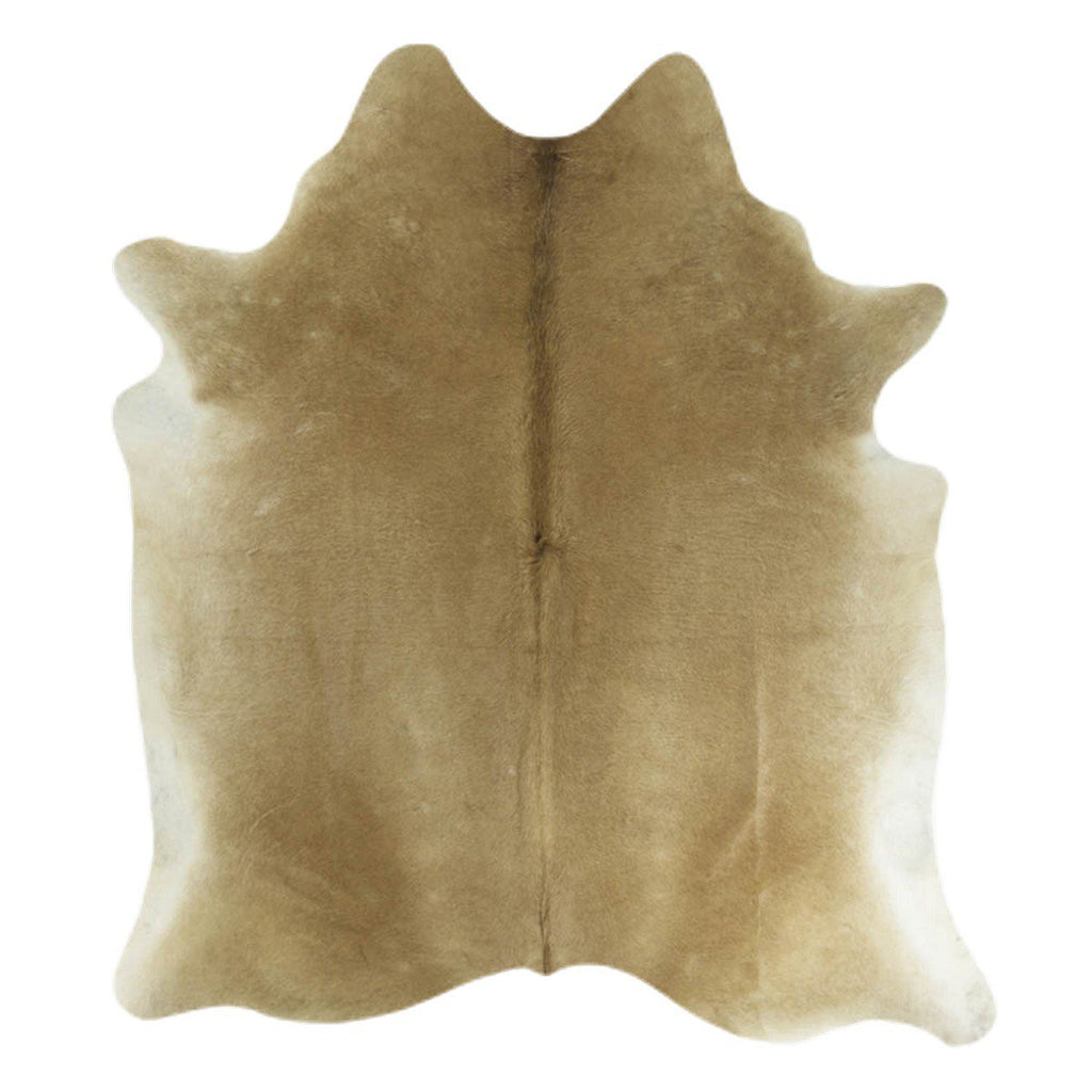 Vloerkleed koe licht beige effen 250cm