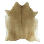 Vloerkleed koe licht beige effen 250cm