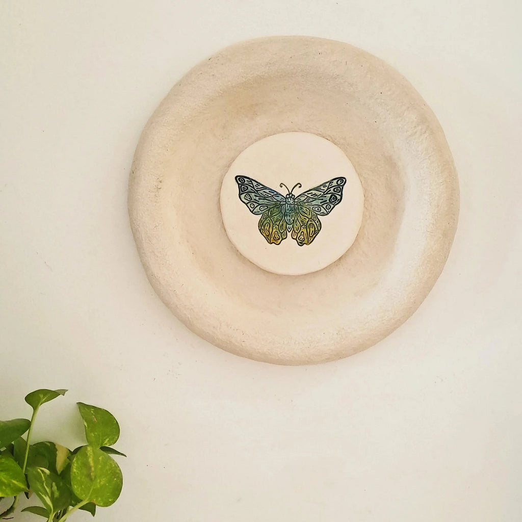 Papier-maché Wandplaten-Mot