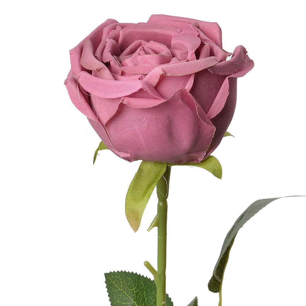 Kunstbloem Roos 61 cm Roze Kunststof