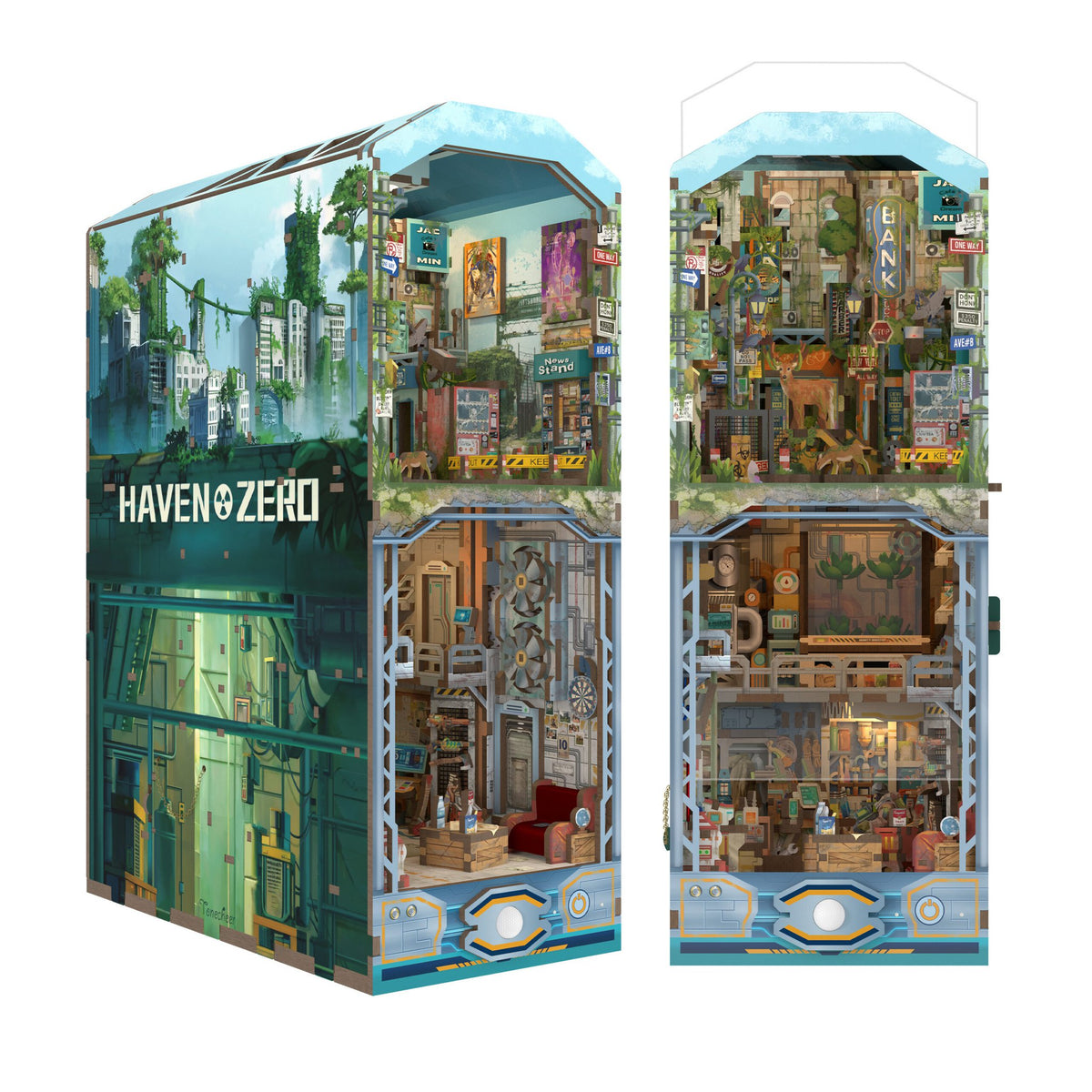 Tonecheer, DIY Book Nook, Haven Zero Bookend, TQ132, 26,3x19x10cm