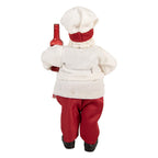 Kerstdecoratie Beeld Kerstman 15x10x27 cm Rood Kunststof