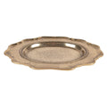 Decoratie schaal 31x22x3 cm Goudkleurig Aluminium