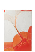 J-Line schilderij Cirkels - acryl - donkeroranje/wit