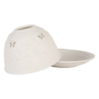 Waxinelichthouder Ø 12x8 cm Wit Porselein Honden