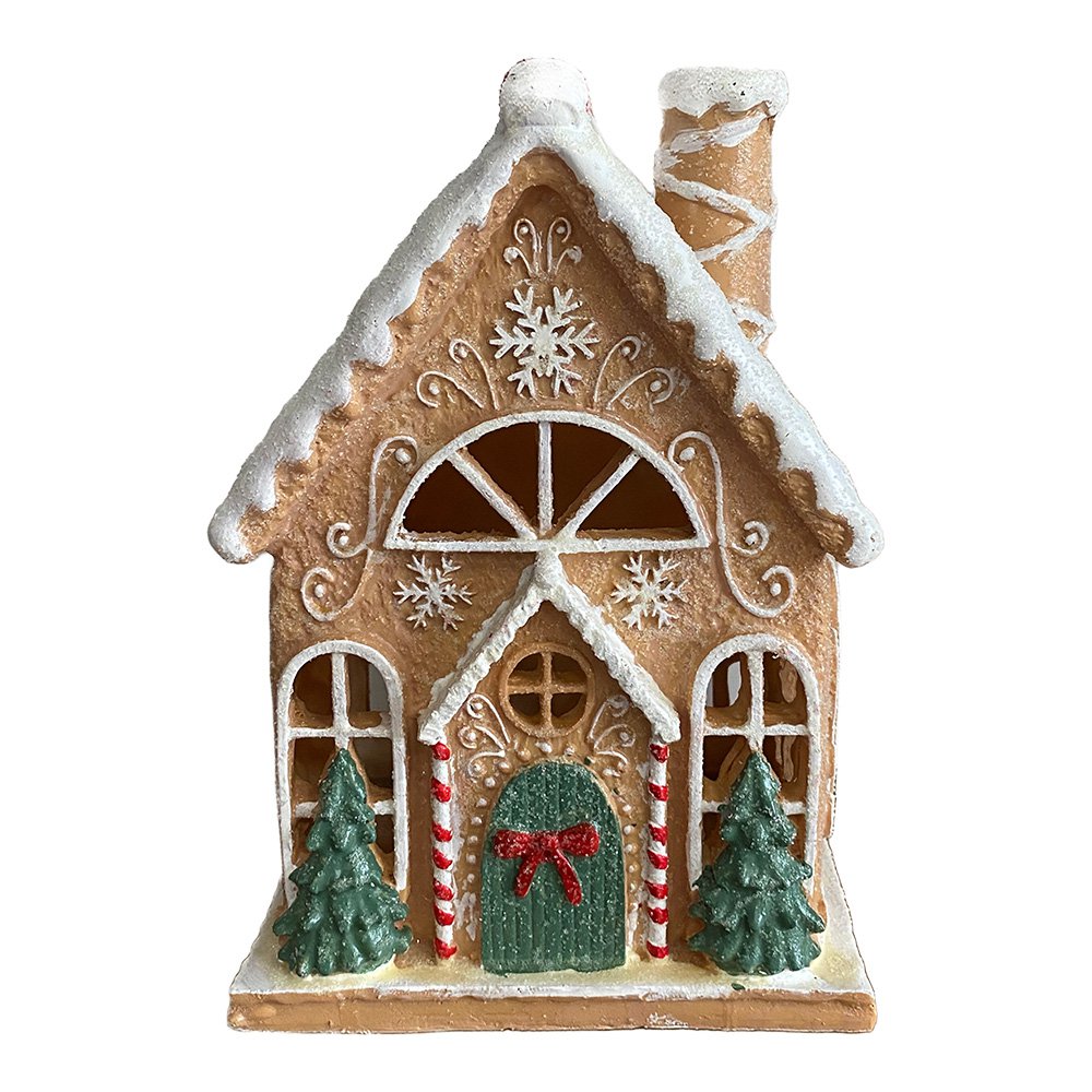 Gingerbread house Bruin Kunststof