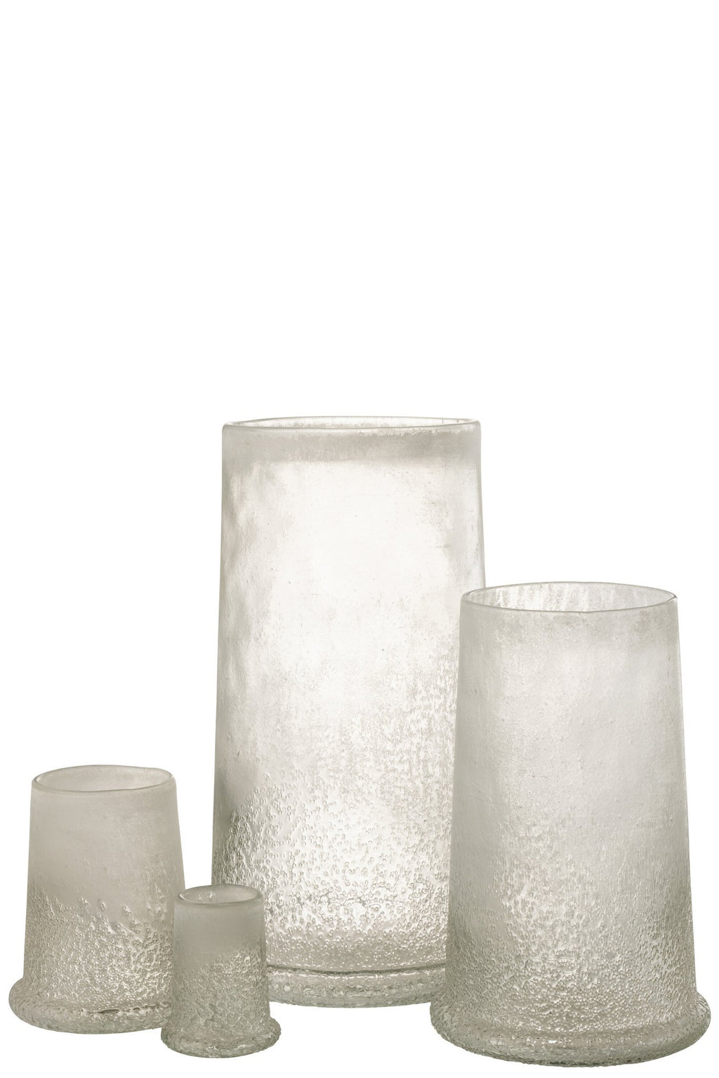 J-Line lantaarn Suiker Glas Wit Extra Large