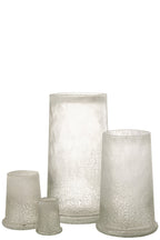 J-Line lantaarn Suiker Glas Wit Extra Large