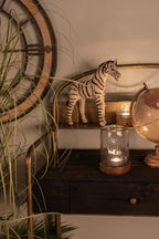 Beeld Zebra 28 cm Zwart Wit Papier