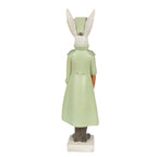 Beeld Konijn 23 cm Beige Groen Polyresin Paasdecoratie