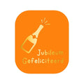 Etiketten – Jubileum Gefeliciteerd - Oranje – 250 Stuks