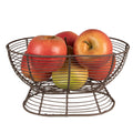 Opbergmand 28x18x14 cm Bruin IJzer Mand