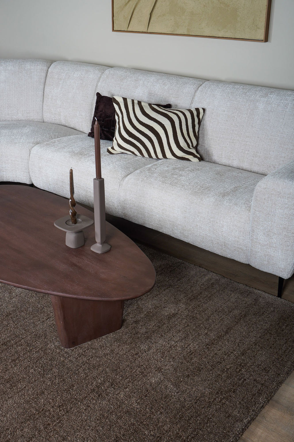 Vloerkleed Rich Bruin - 160 x 230 cm