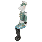 Beeld Muis 19 cm Blauw Polyresin Decoratie Beeld