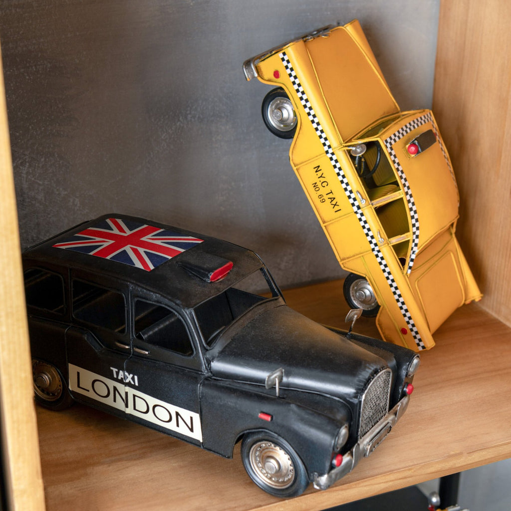 J-Line decoratie Auto Antiek - metaal - zwart
