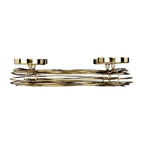 Kandelaar Hagony Goud 36x8 cm