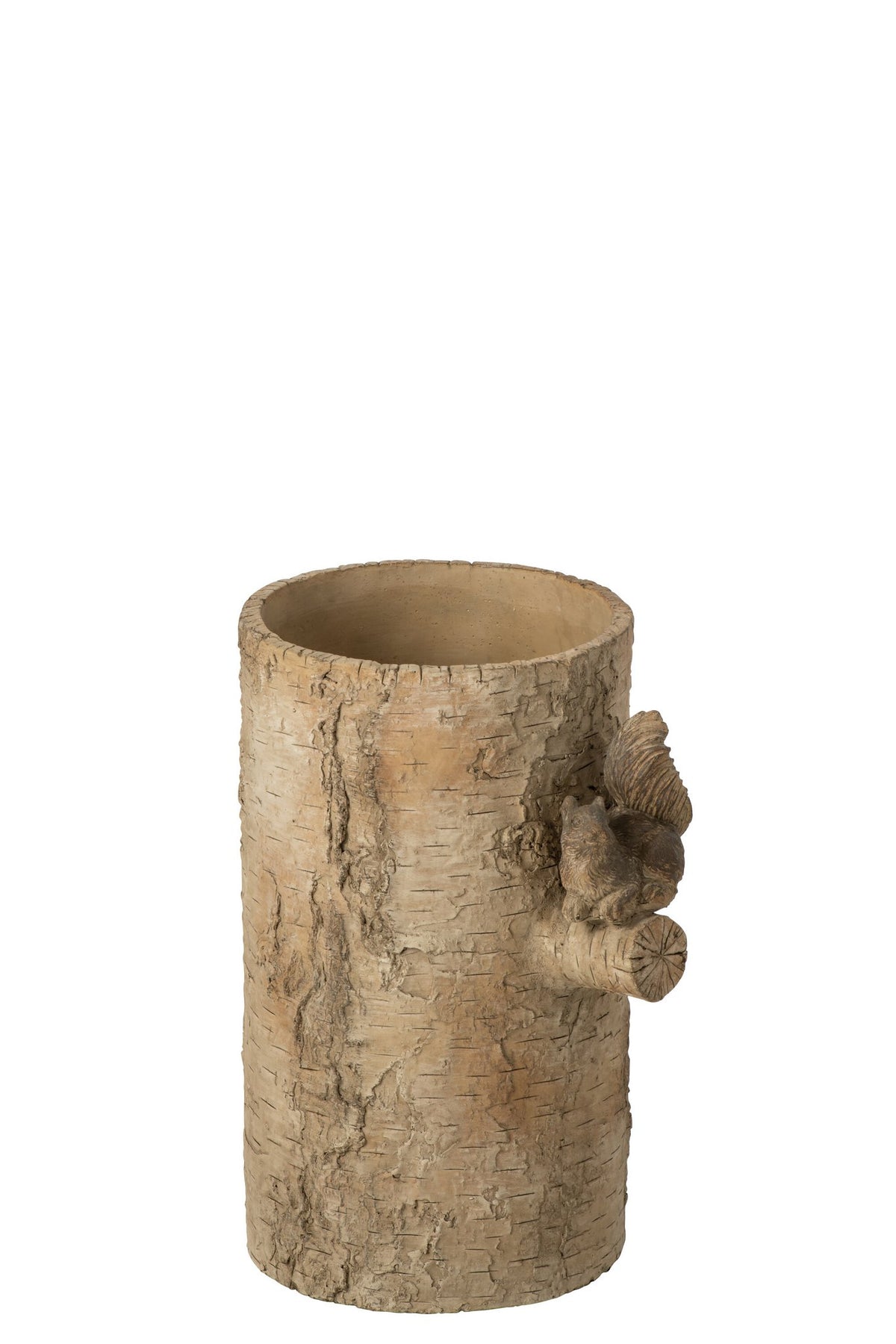 J-Line vaas Eekhoorn - cement - beige/bruin - small