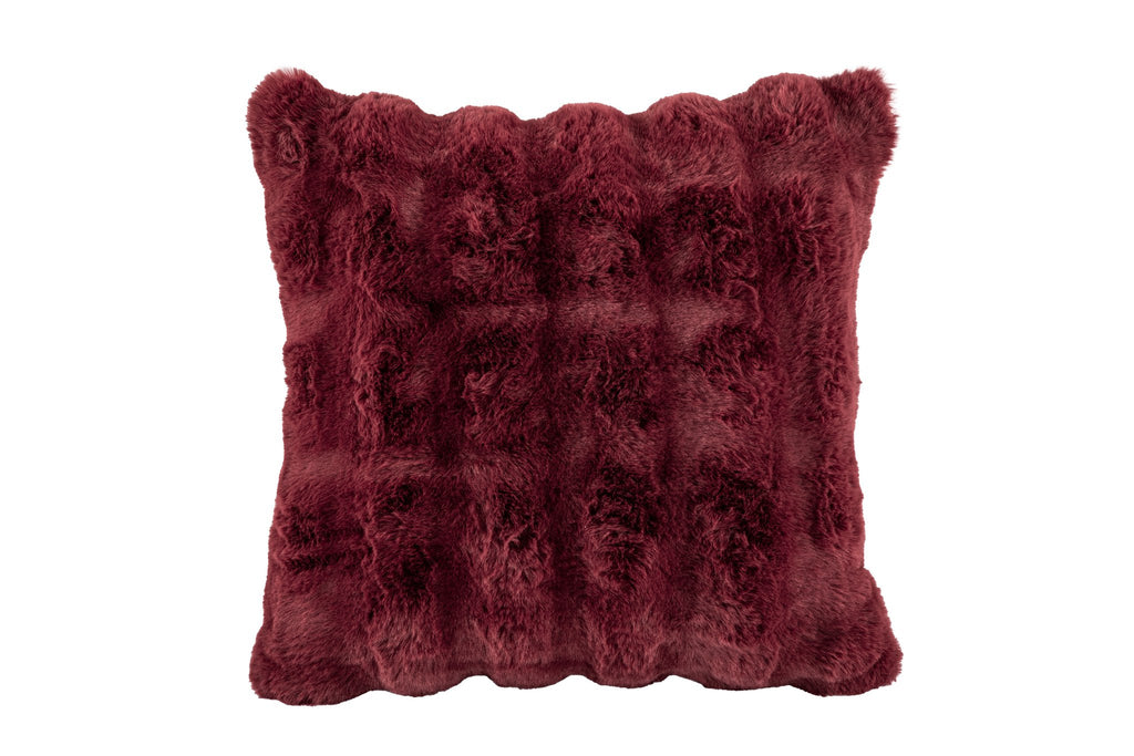 Cushion (filled) Bubble rabbit fur - 45x45 cM