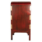 Kerstdecoratie Beld Brivenbus 27x21x53 cm Rood metaal