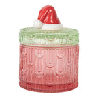 Voorraadpot Ø 9x12 cm Rood Glas