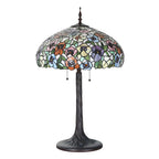 Tiffany Tafellamp Ø 46x72 cm Groen Glas Tiffany Bureaulamp
