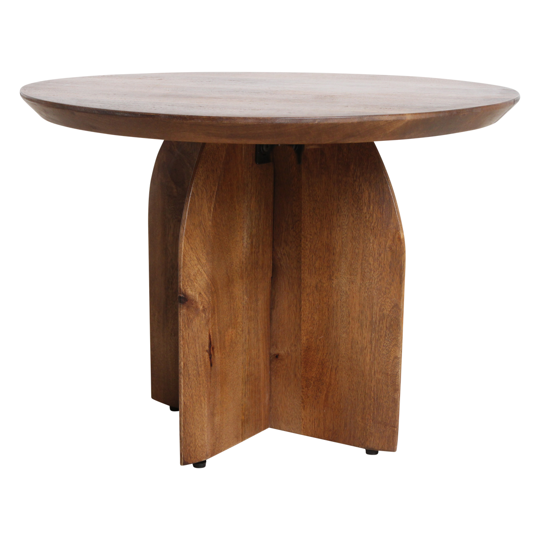 Bullnose bijzettafel mangohout Ø55 cm